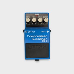 Boss CS-3 Compression Sustainer (Silver Label) 1997 - Present - Blue Boss - 6