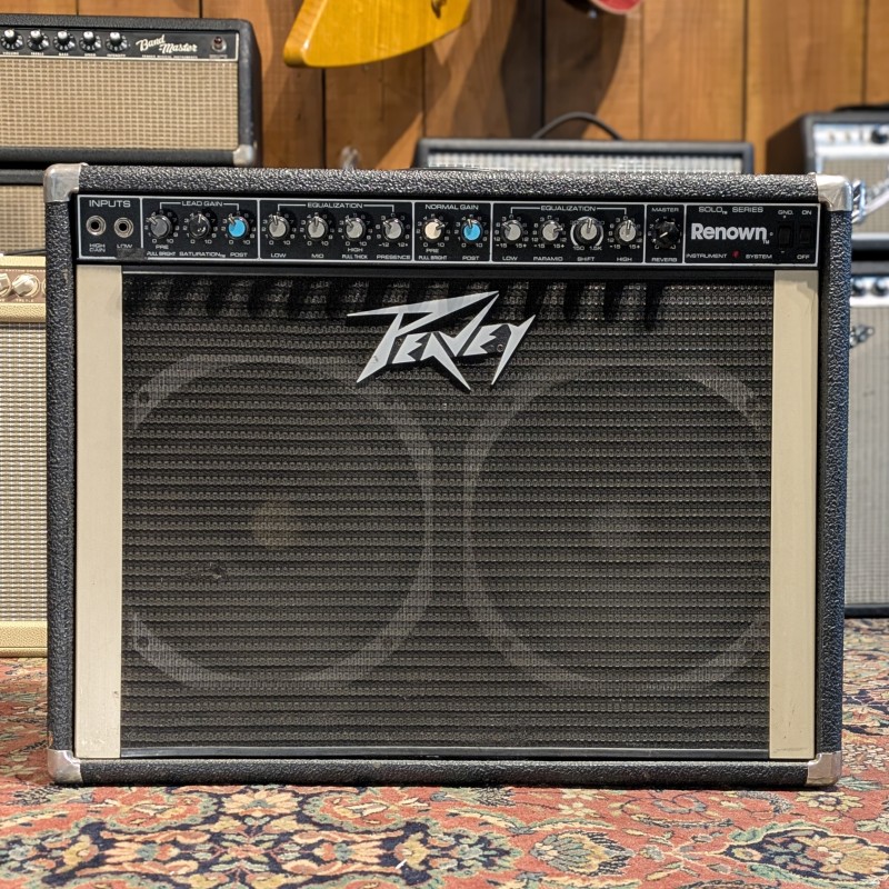 Peavey Renown Solo Series Instrument System 120-Watt 2x12" Guitar Combo 1980s - Black Peavey - 4 Peavey Renown Solo Series Instrument System 120-Watt 2x12" Guitar Combo 1980s - Black Peavey - 4