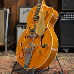 Gretsch G6120DSW Chet Atkins Hollow Body with DynaSonic Pickups 2007 - 2014 - Western Maple Stain Gretsch - 8
