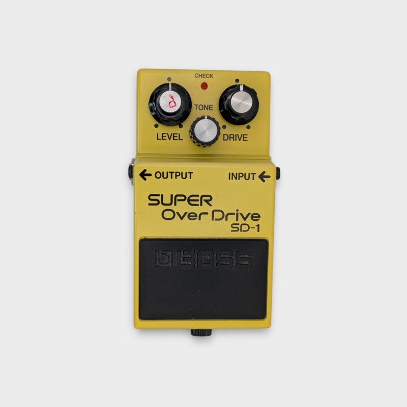Boss SD-1 Super Overdrive with Analogman Mod 2010s - Yellow Boss - 7 Boss SD-1 Super Overdrive with Analogman Mod 2010s - Yellow Boss - 7