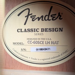 Fender CC-60SCE Left-Handed 2017 - Present - Natural Fender - 1