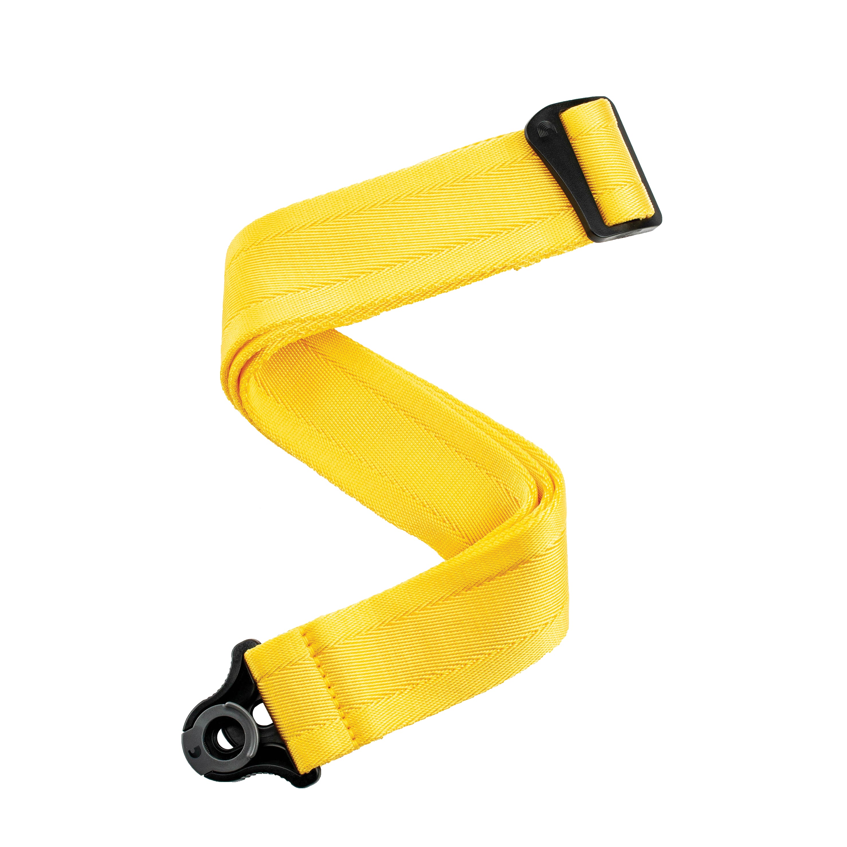 D’Addario Auto Lock Strap Yellow