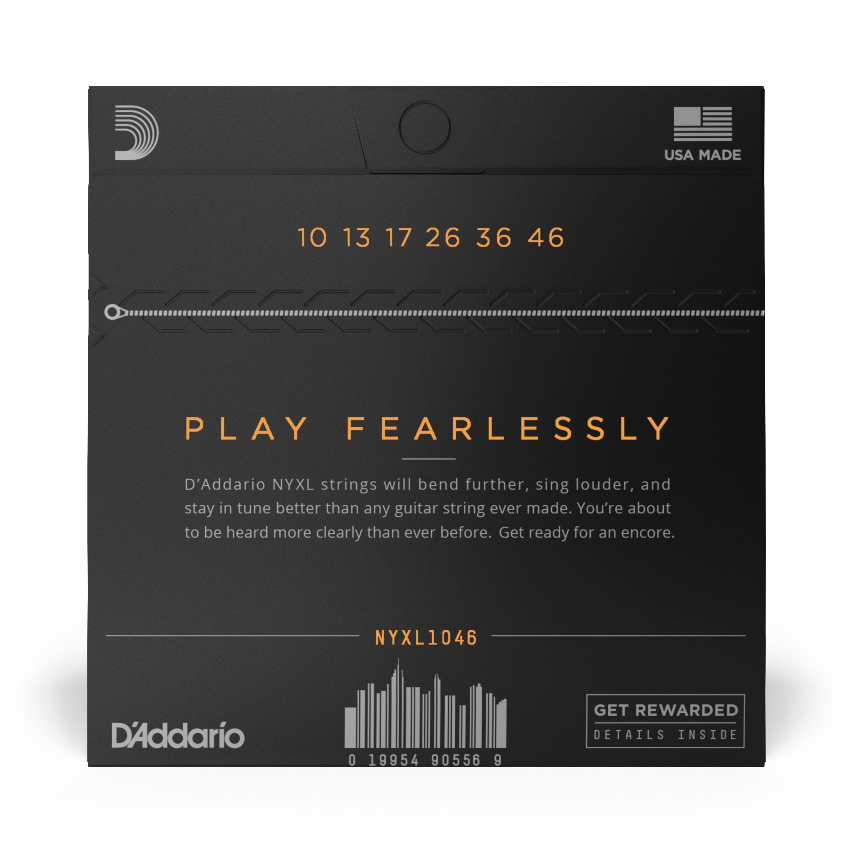 D'addario NYXL1046 Nickel Wound Electric Guitar Strings, Regular Light, 10-46