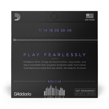 D'addario NYXL1149 Nickel Wound Electric Guitar Strings, Medium, 11-49