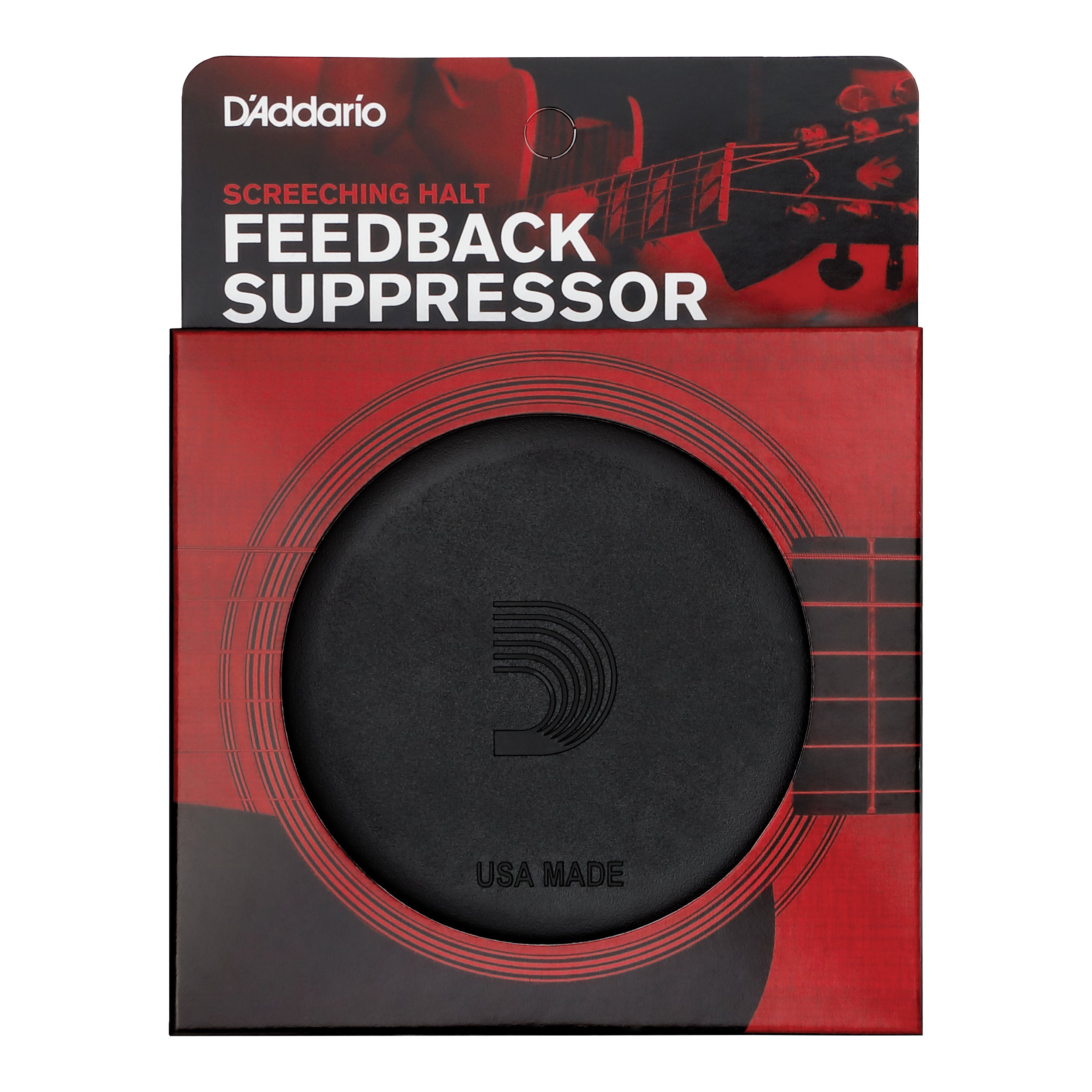 Cache anti-larsen pour caisse de résonance de guitare acoustique D'Addario Screeching Halt