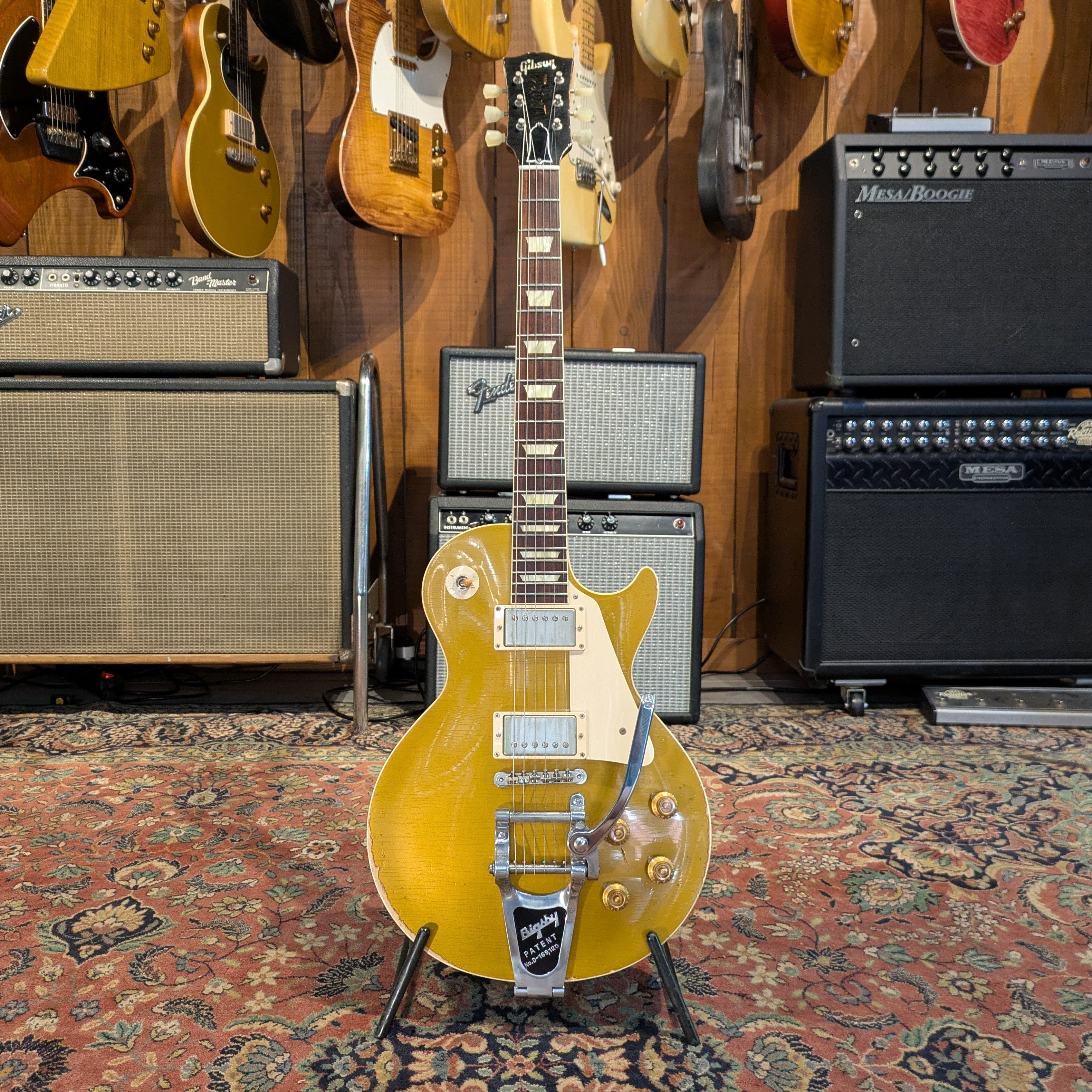 Gibson Les Paul 57 Custom Shop Bigsby - Goldtop