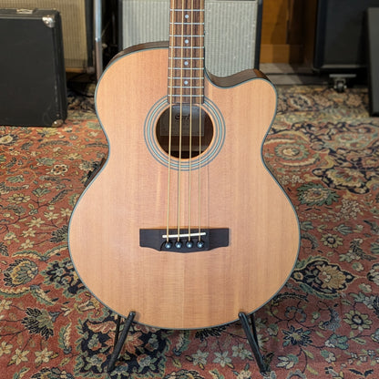 Cort SJB5F NS Acoustic 4-String Bass Cutaway with Electronics