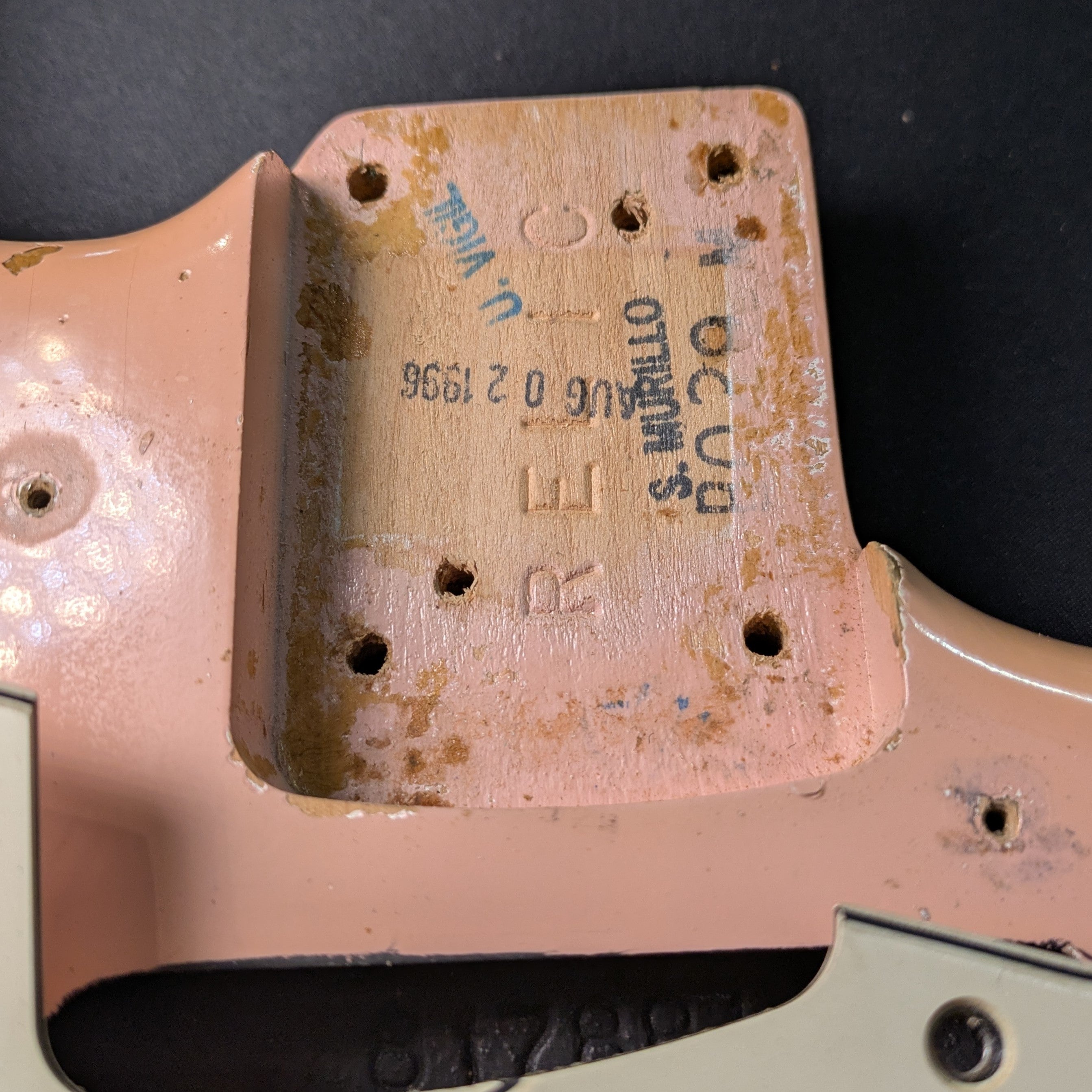 FENDER Stratocaster JOHN CRUZ CUSTOM SHOP Shell Pink 1996 SERIE CUNETTO