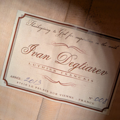 Ivan DEGTIAREV N008 2013 Classical Guitar