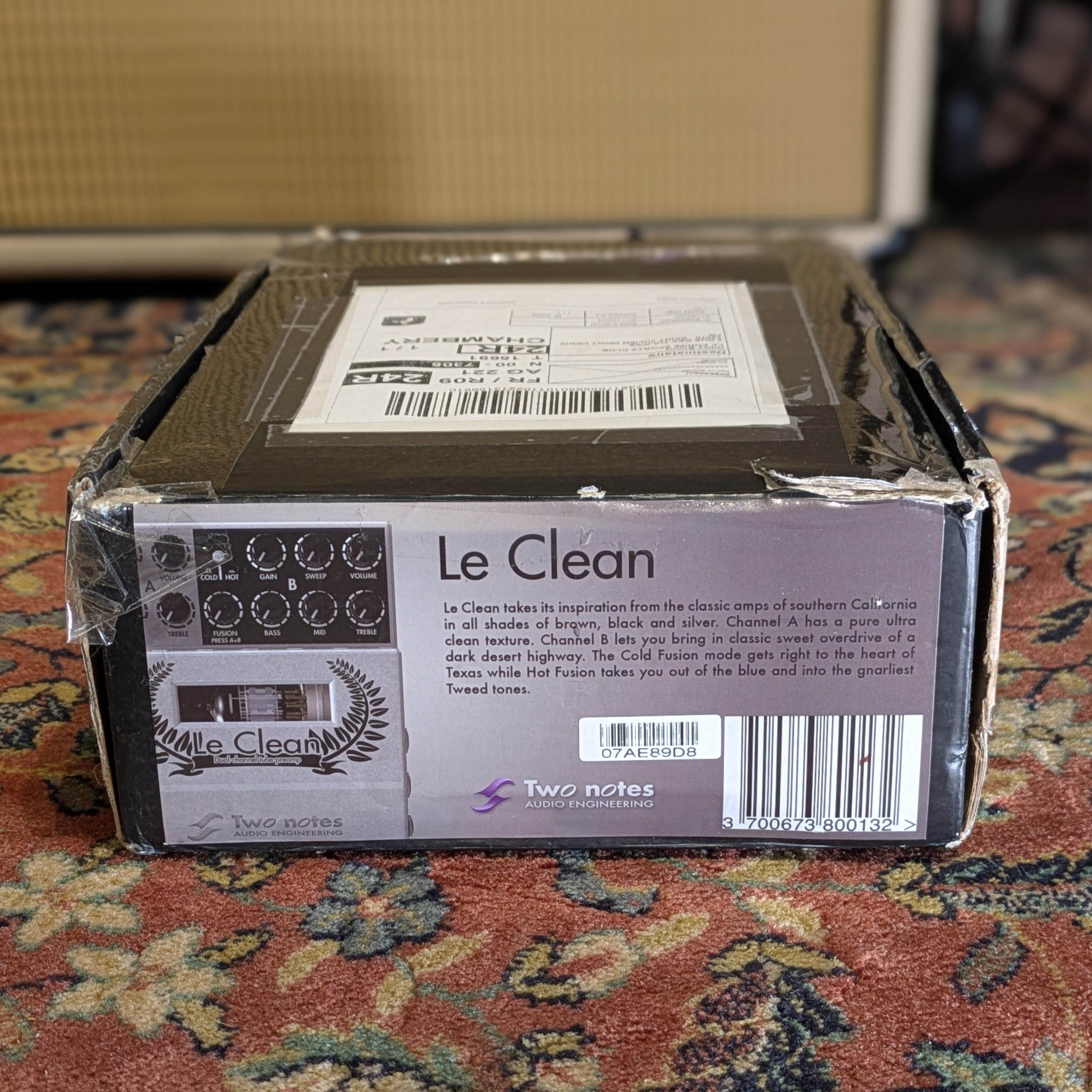 Two Notes Le Clean Dual Channel Tube Preamp 2010s - Silver