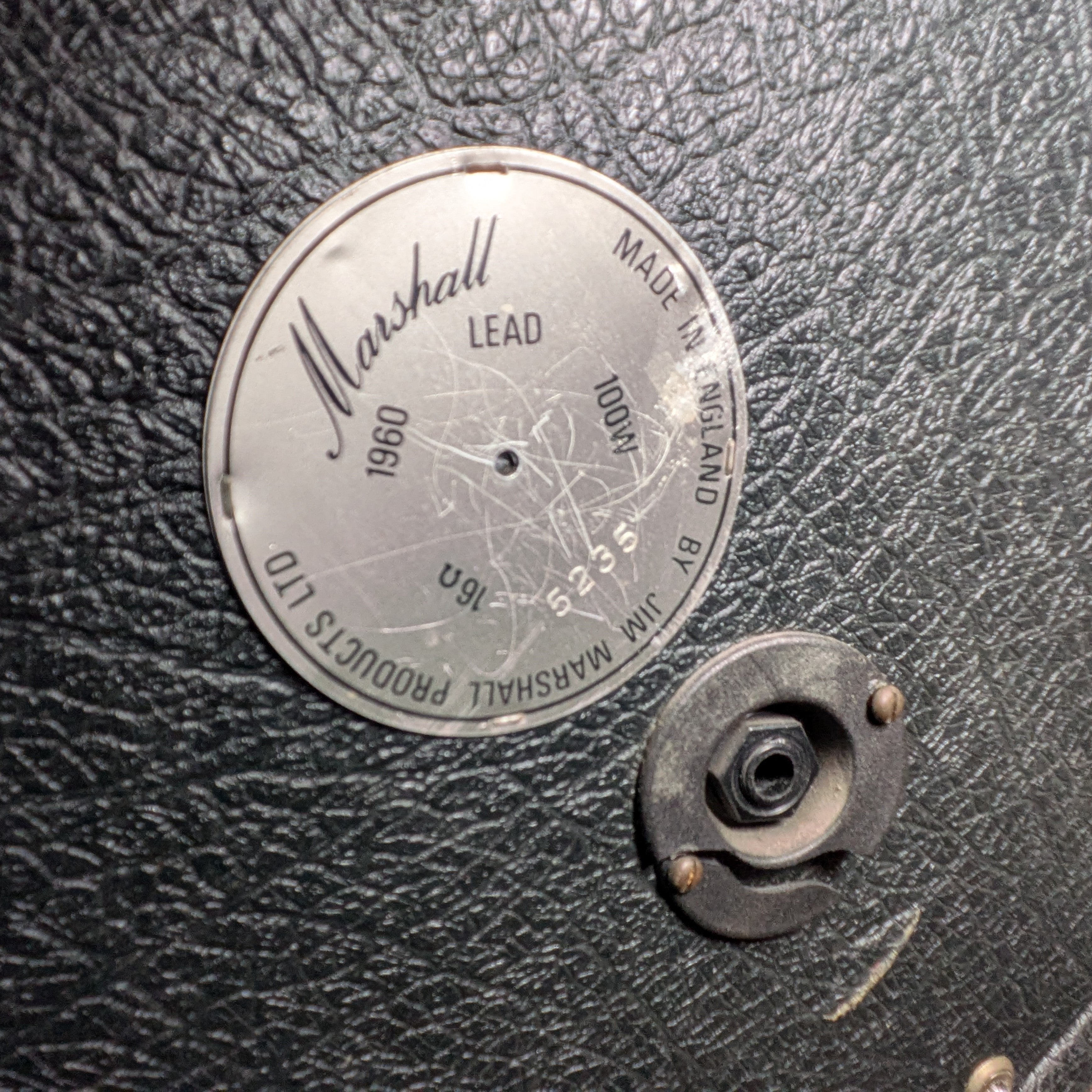 Marshall JMP 2203 Mk2 Master Model Lead 100-Watt Guitar Amp Head 1980 - Black + Cab 1960 Lead