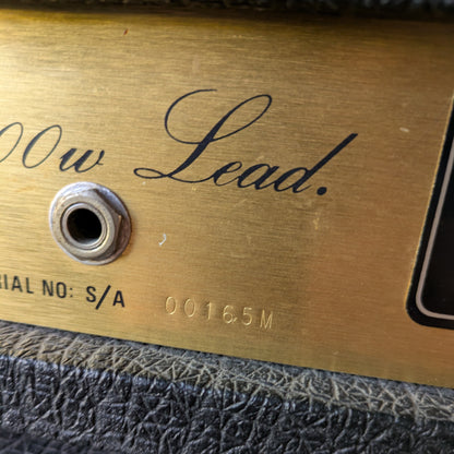 Marshall JMP 2203 Mk2 Master Model Lead 100-Watt Guitar Amp Head 1980 - Black + Cab 1960 Lead