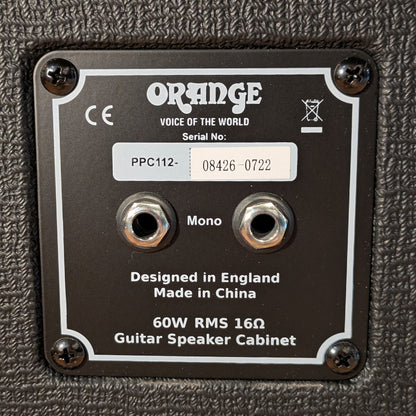 Orange PPC112 60-Watt 1x12" Guitar Cabinet Black