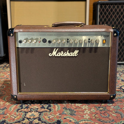 Marshall Acoustic Soloist AS50R 2-Channel 50-Watt 2x8" Acoustic Guitar Combo 2000s - Brown