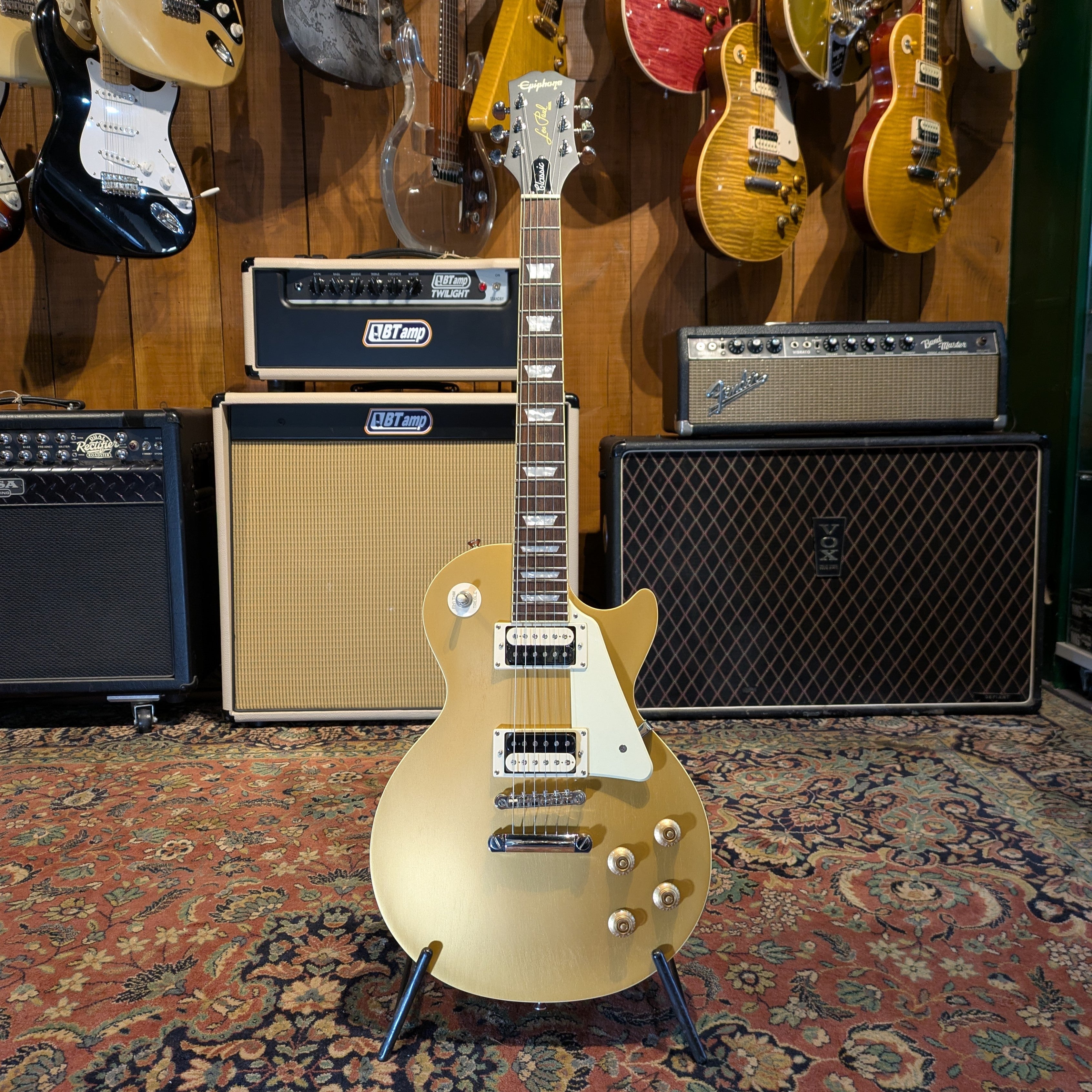 Epiphone Les Paul Classic Worn - Worn Metallic Gold