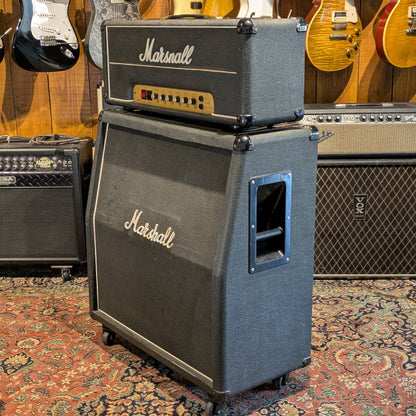 Marshall JMP 2203 Mk2 Master Model Lead 100-Watt Guitar Amp Head 1980 - Black + Cab 1960 Lead