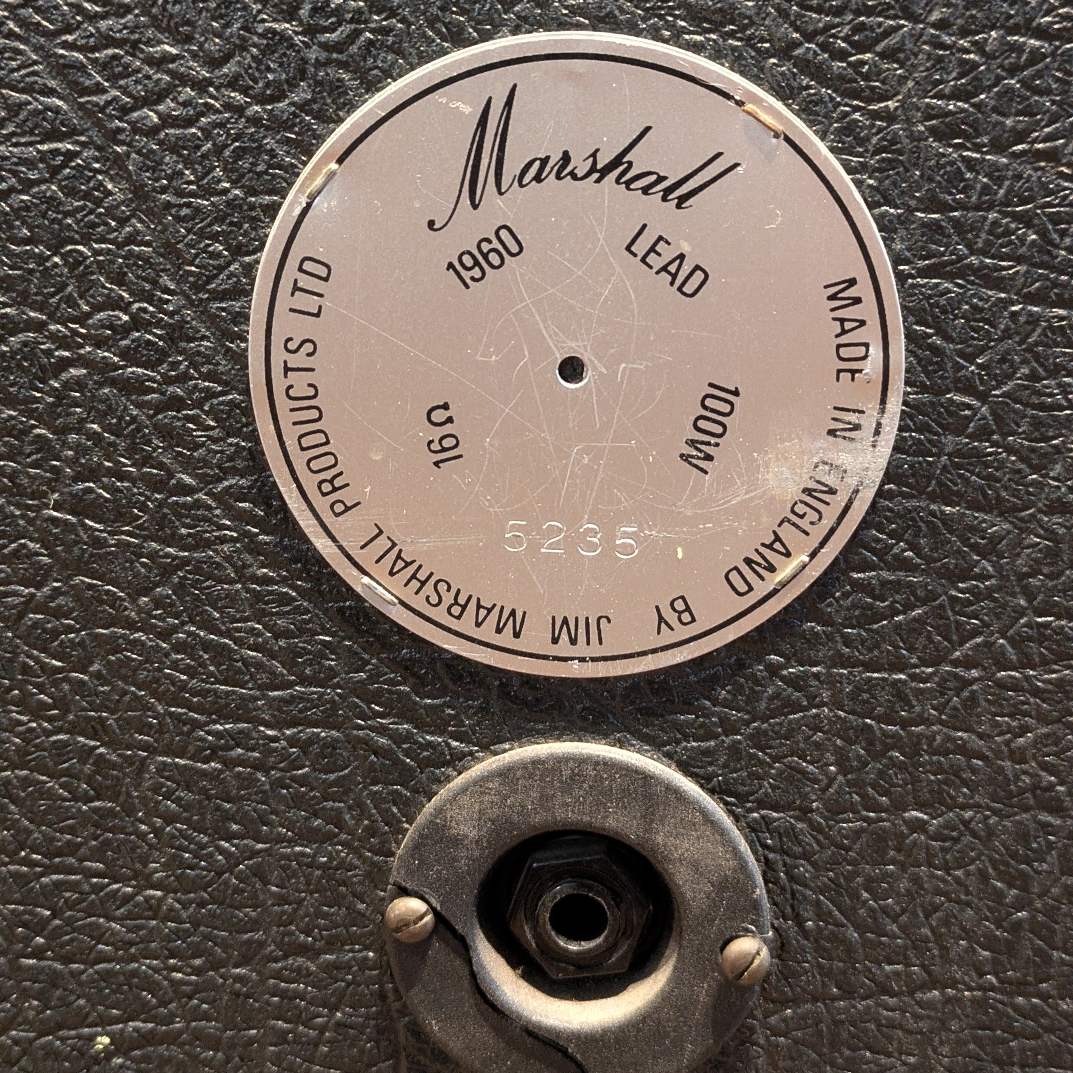 Marshall JMP 2203 Mk2 Master Model Lead 100-Watt Guitar Amp Head 1980 - Black + Cab 1960 Lead