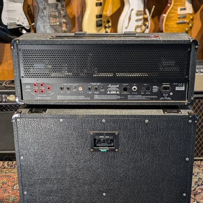 Marshall JVM205H 2-Channel 50-Watt Guitar Amp Head 2008 - Present - Black + Cab Marshall 1960A 4X12