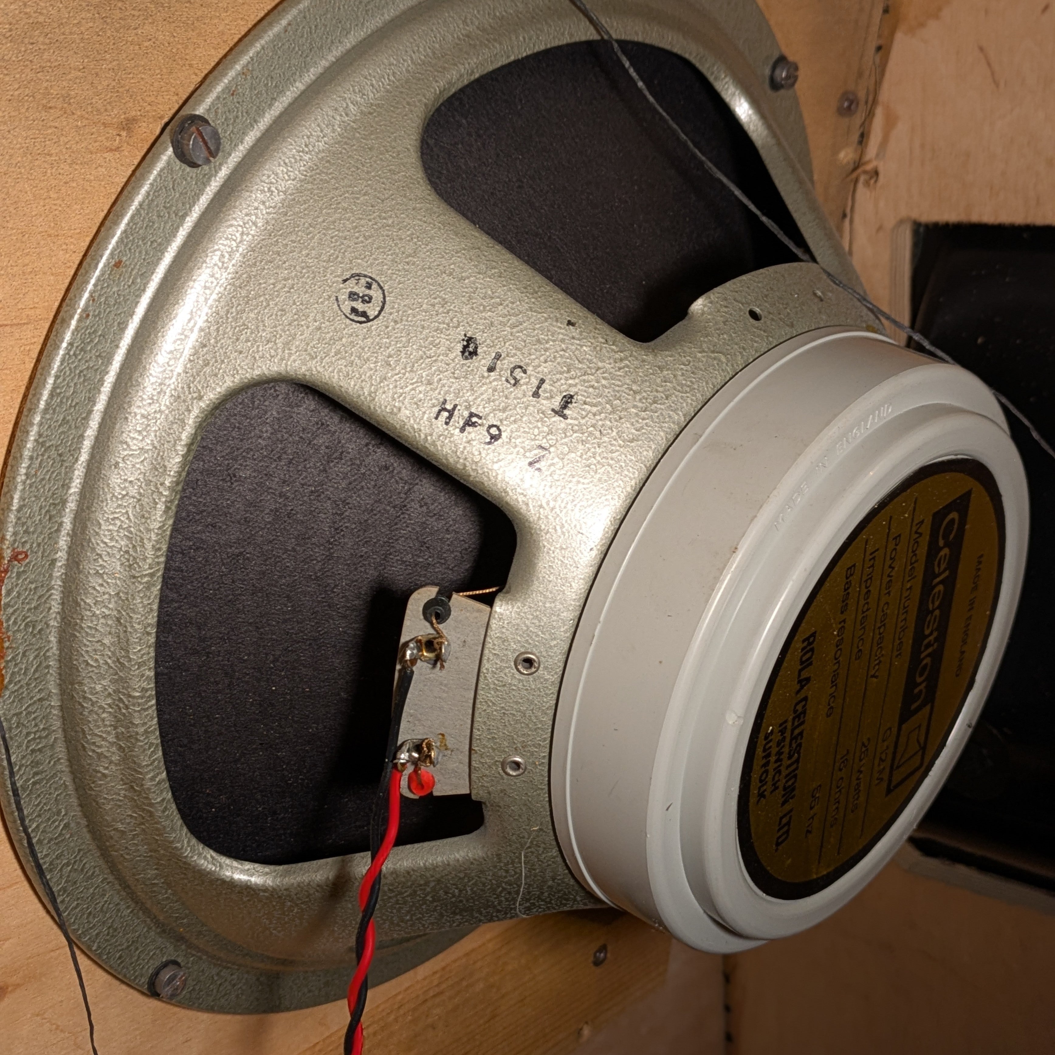 Marshall 1960A 4x12" Angled Guitar Speaker Cabinet 1973 - Black