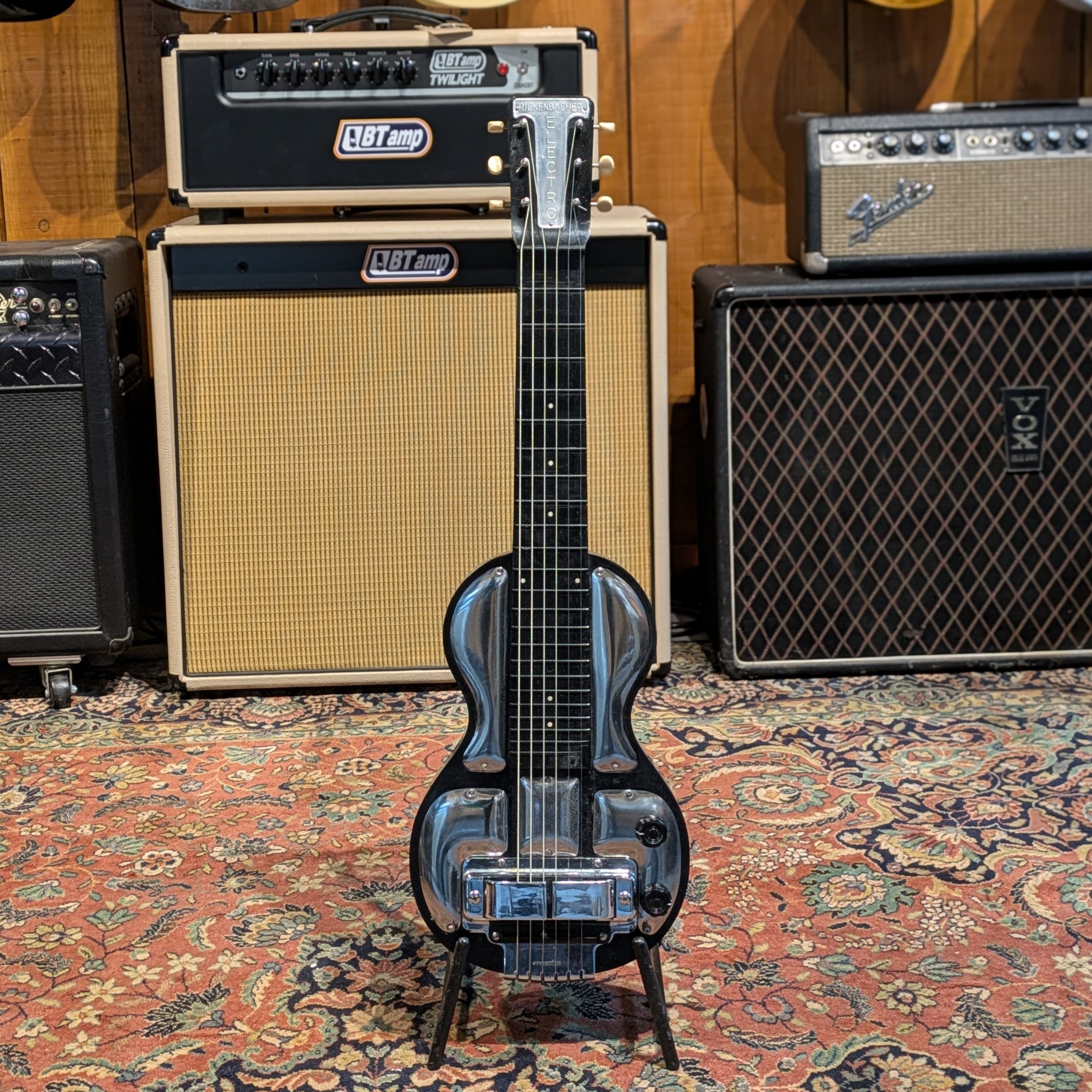 Rickenbacker Electro Model B Lap Steel 1940's - Black with Chrome Plates