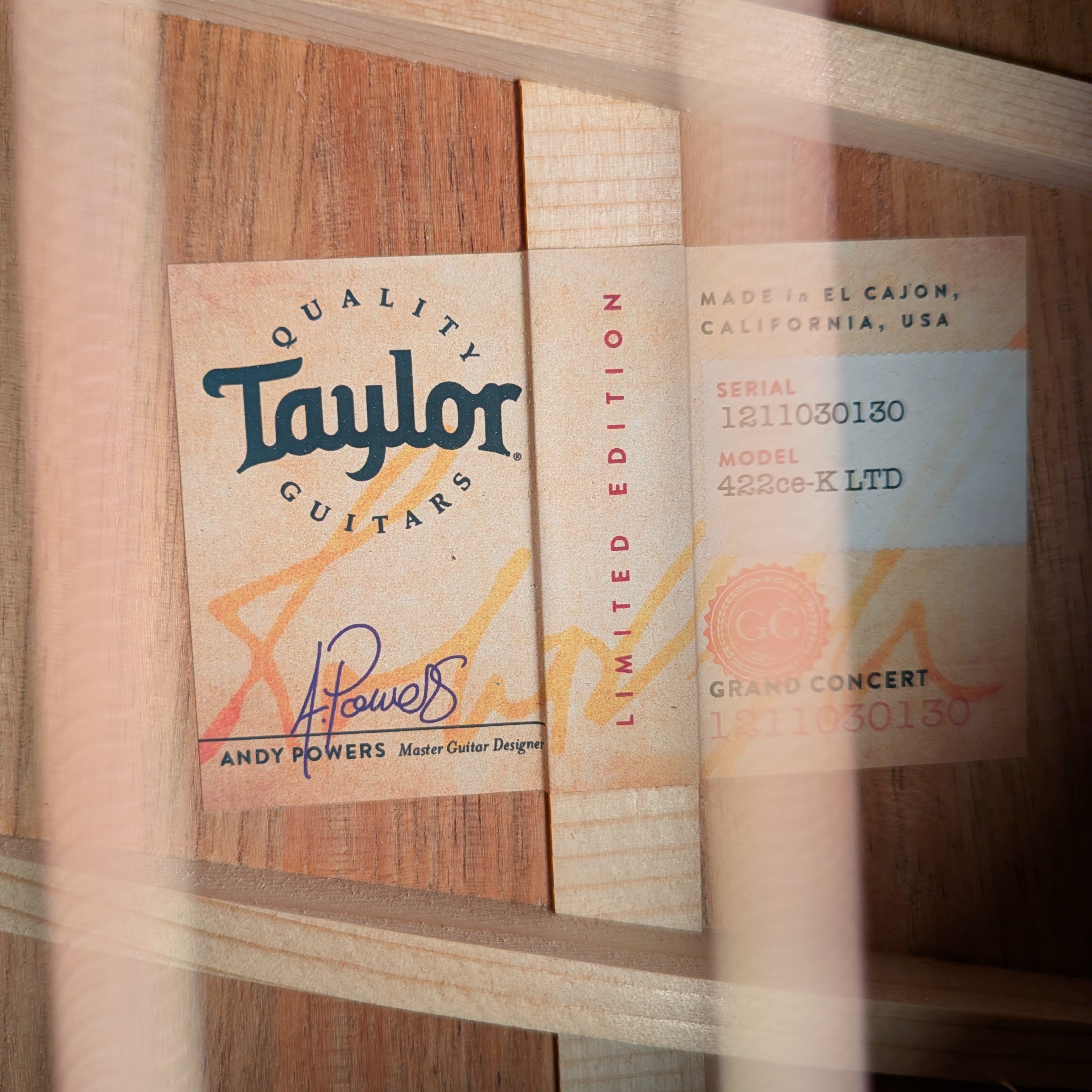 Taylor 422ce-K LTD Koa 2021 - Natural