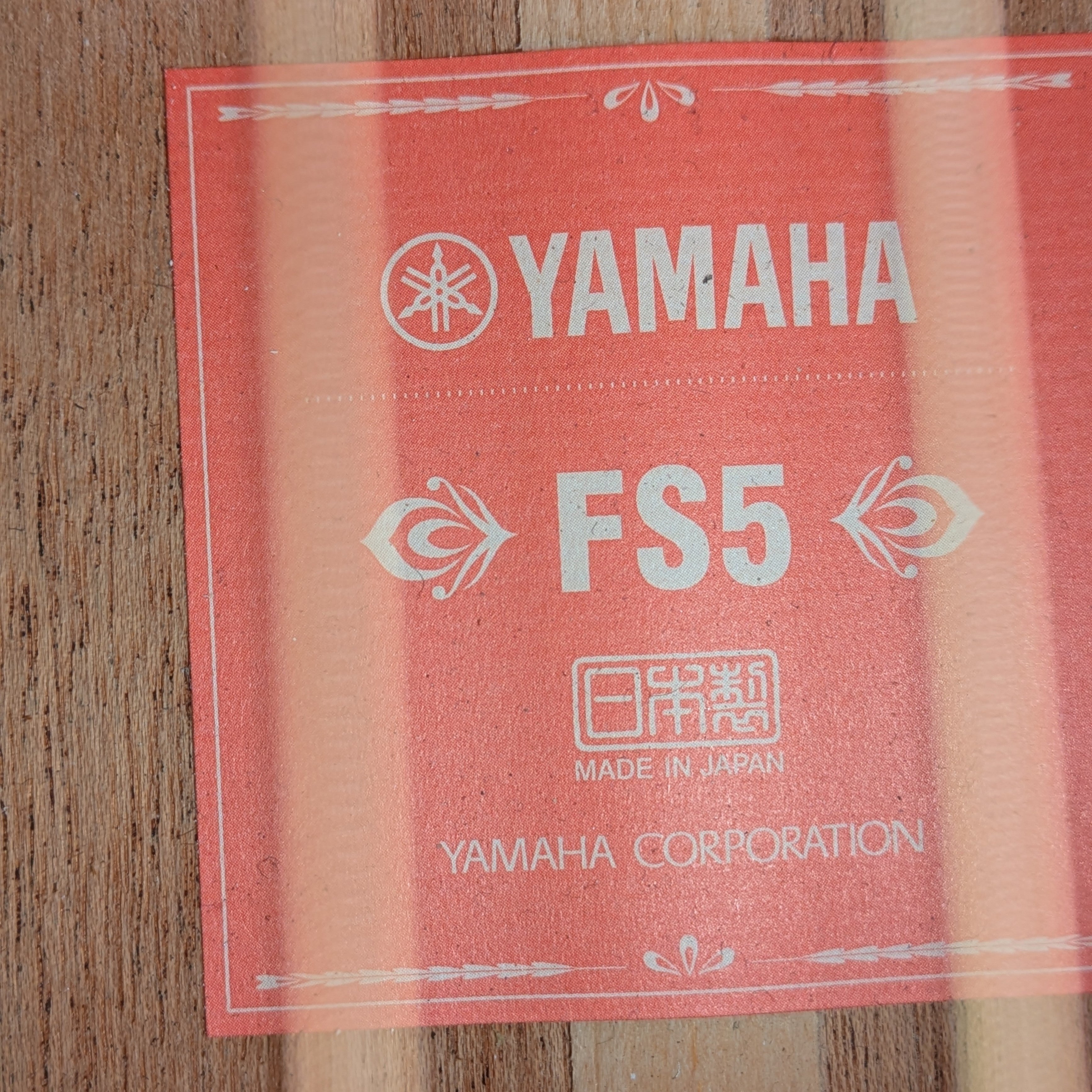 Yamaha FS5 Red Label Concert - Natural