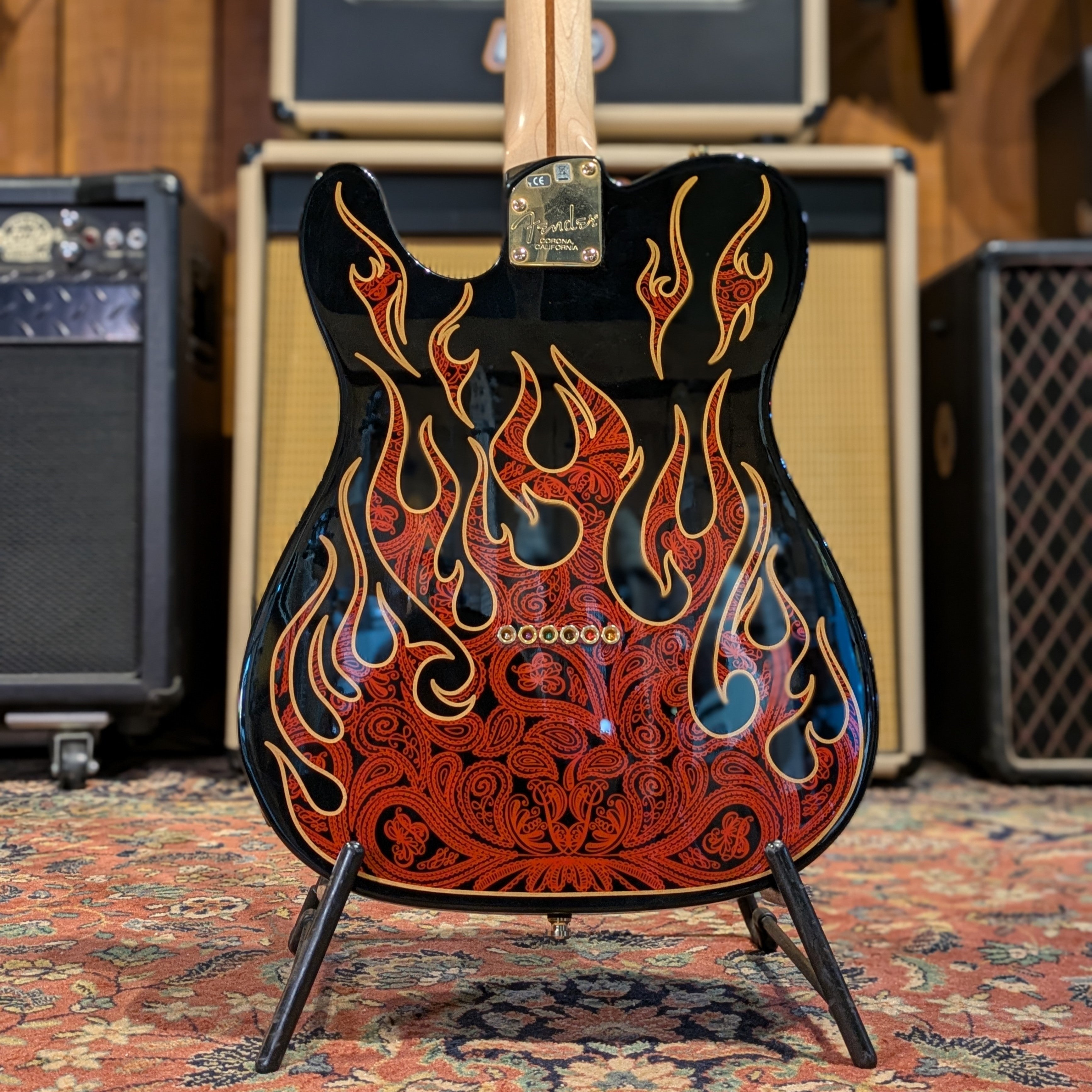 Fender James Burton Artist Series Signature Telecaster 2013 - Red Paisley Flames