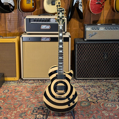 Epiphone Zakk Wylde Signature Les Paul Custom 2013 - Antique Ivory with Bullseye