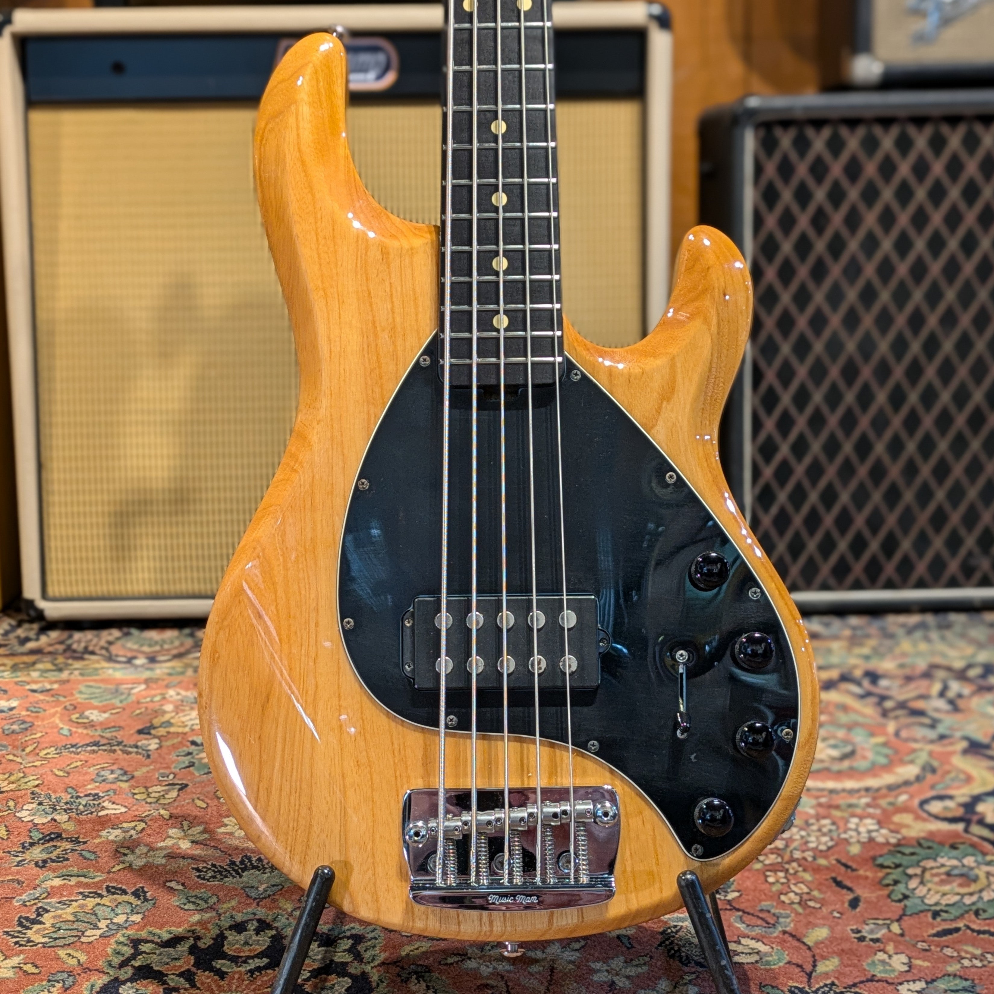 Ernie Ball Music Man Musicman Stingray 5H 2007 with Status Graphite neck- Natural