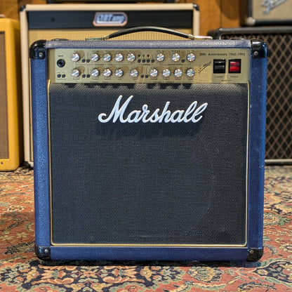 Marshall 6101 30th Anniversary Series 3-Channel 100-Watt 1x12" Guitar Combo 1992 - 1997 - Blue