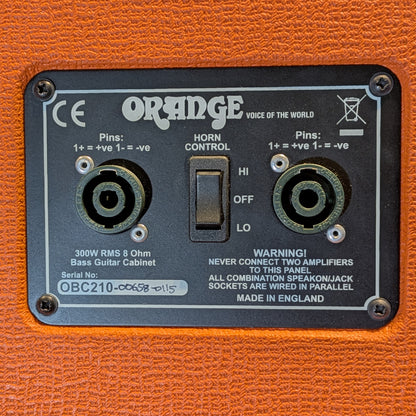 Orange OBC210 2x10 Bass Cabinet - Orange