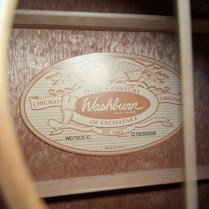 Washburn WD7SCE-0 Harvest Series Dreadnought