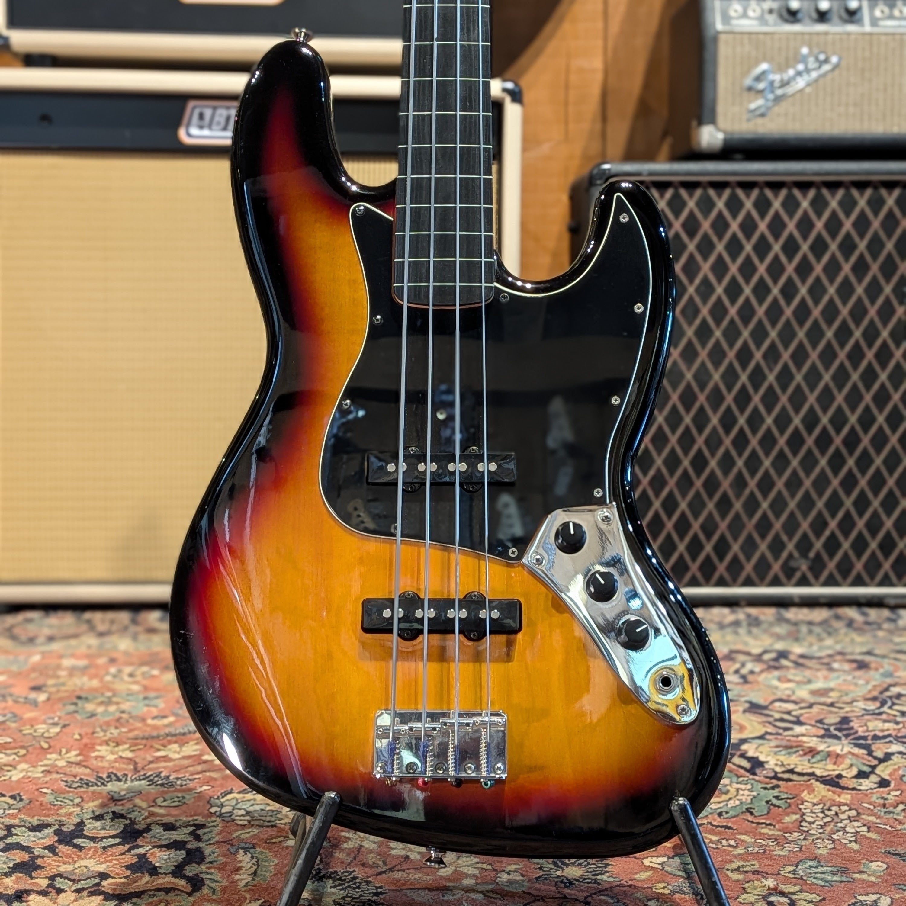 Squier Vintage Modified Jazz Bass Fretless - Sunburst