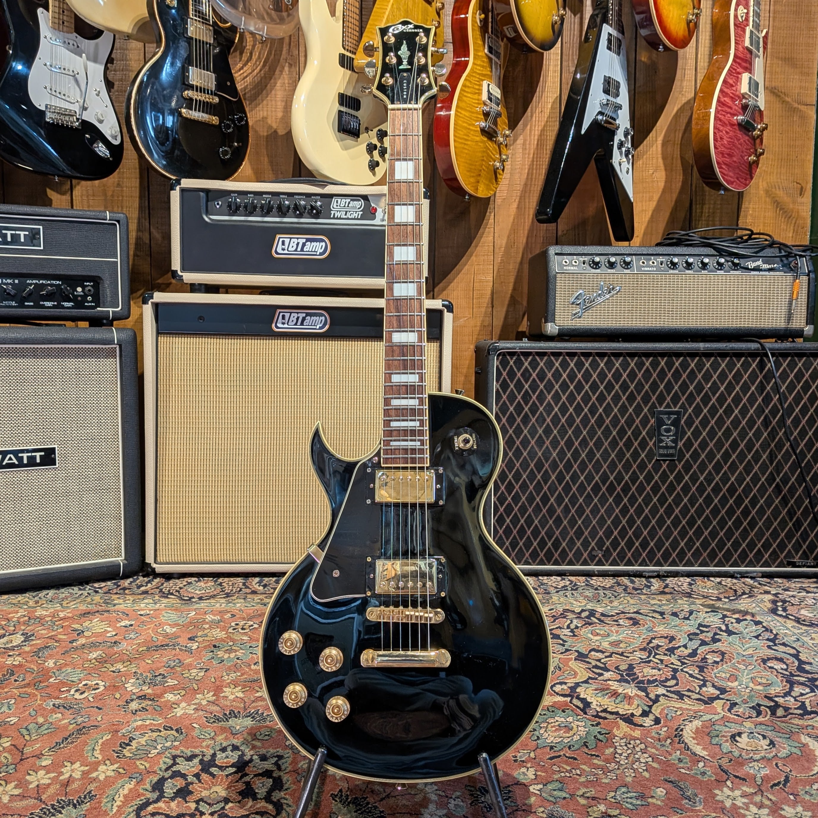 Coxx Classix Custom - Les Paul Style - Black
