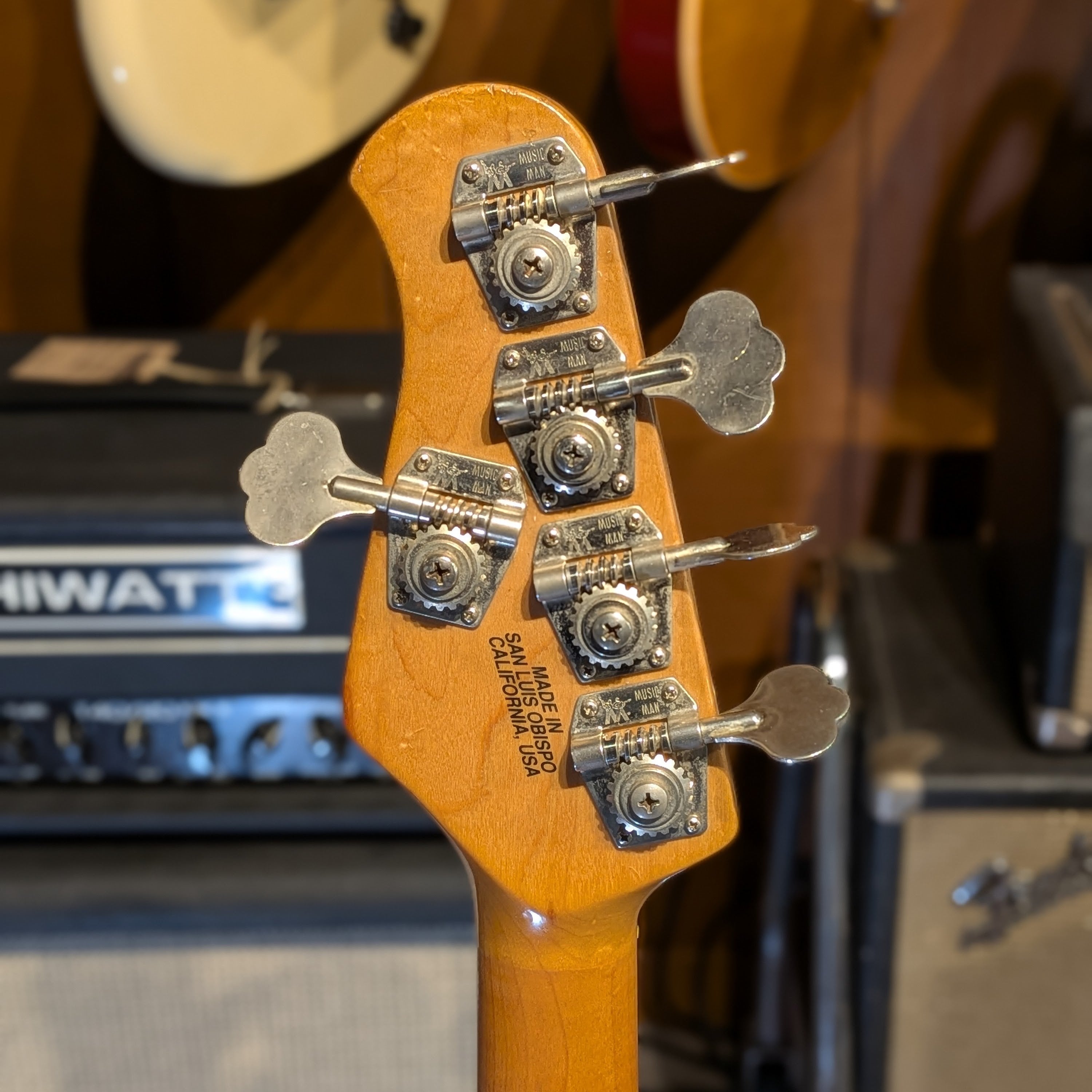 Ernie Ball Music Man StingRay 5 H with Maple Fretboard 1993 - Natural