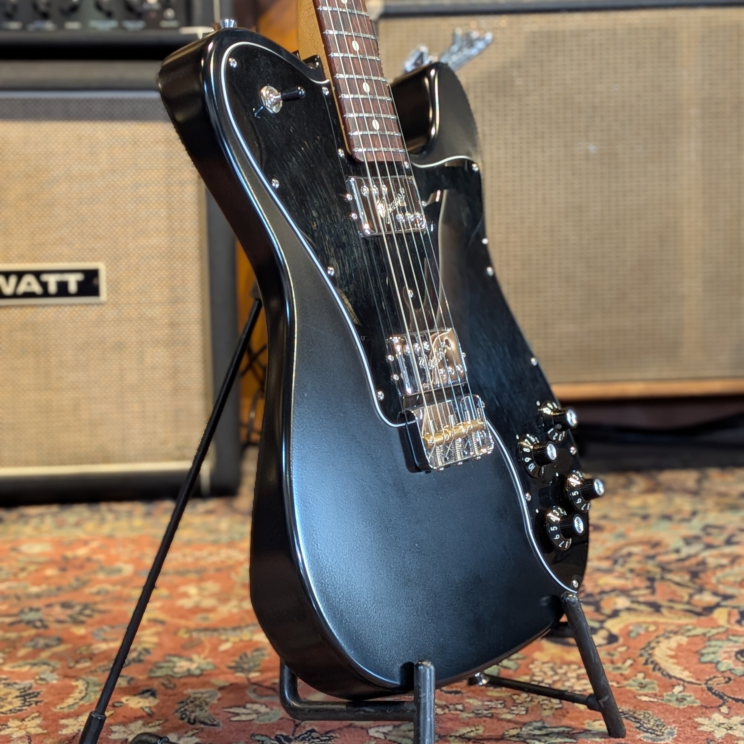 Fender American Professional II Telecaster Deluxe with Rosewood Fretboard 2020 - Black Satin Refin