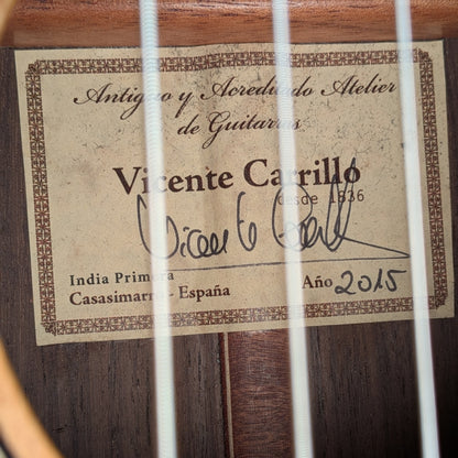 Vicente Carrillo India Primera - 2015 - Spain