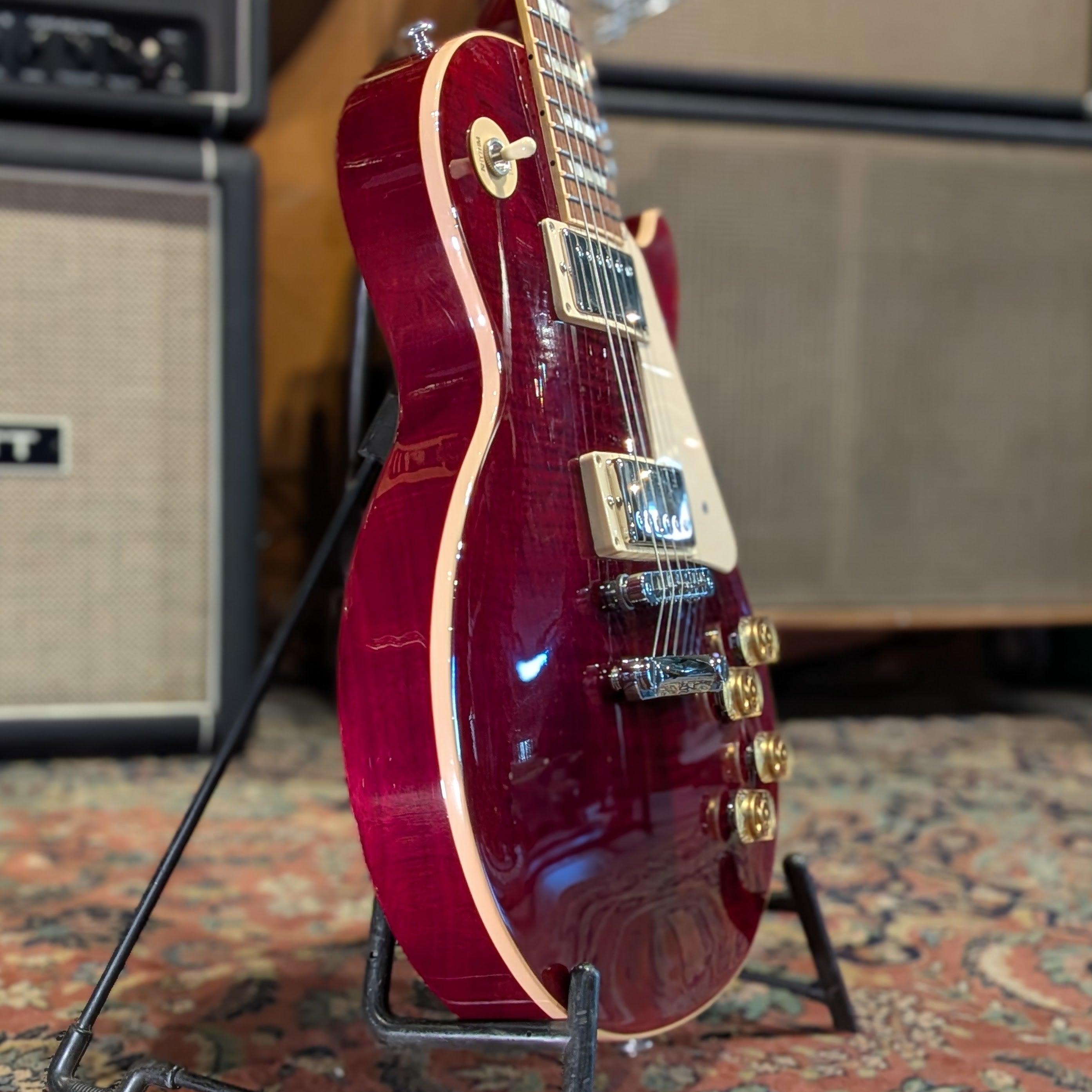 Gibson Les Paul Traditional T 2016 - Wine Red - Upgraded (Custombucker, Obsidian Wire Kit)