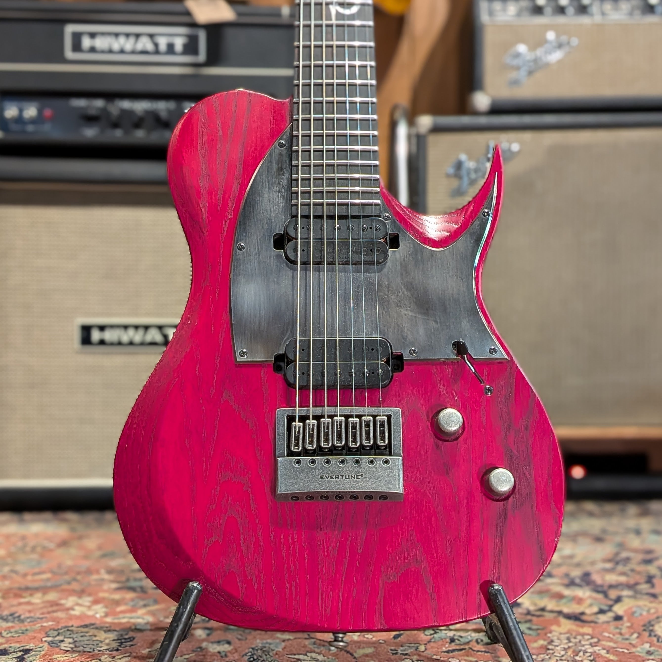 Solar Guitars 7-String Type T w/ Evertune Bridge T1.7TBR 2022 - Trans Blood Red Matte
