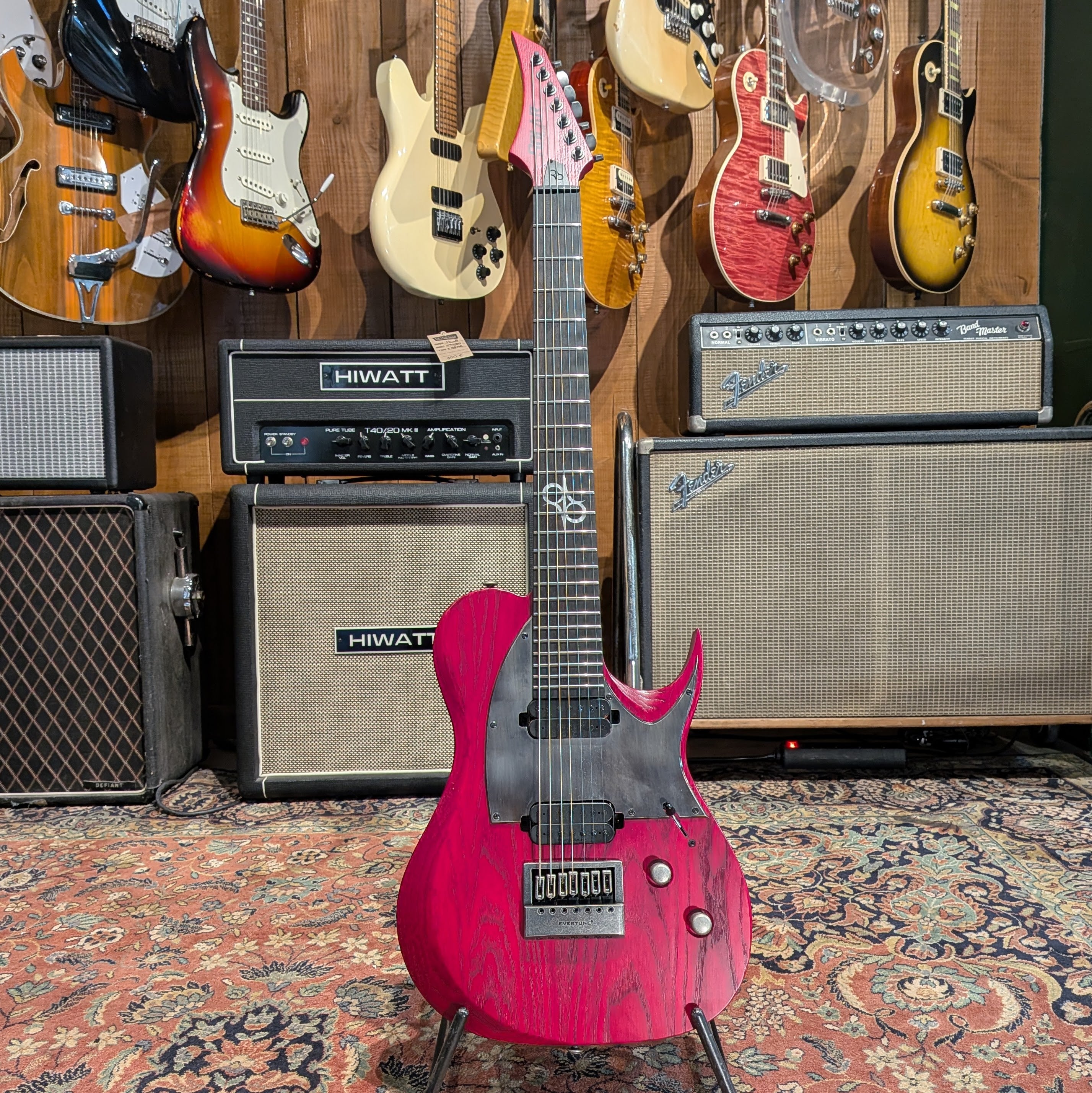 Solar Guitars 7-String Type T w/ Evertune Bridge T1.7TBR 2022 - Trans Blood Red Matte