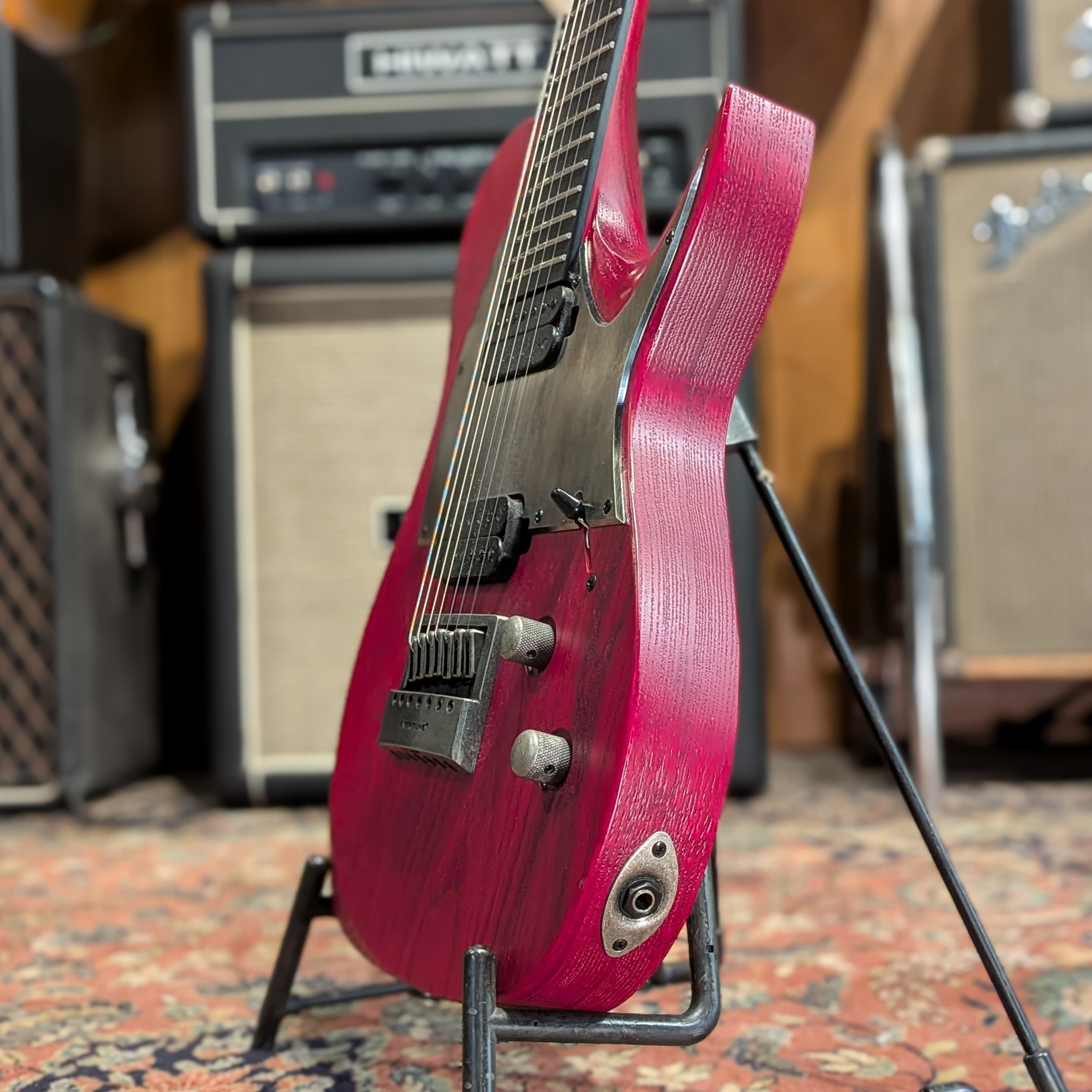 Solar Guitars 7-String Type T w/ Evertune Bridge T1.7TBR 2022 - Trans Blood Red Matte