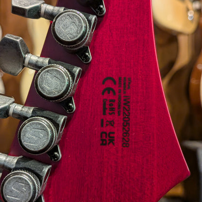 Solar Guitars 7-String Type T w/ Evertune Bridge T1.7TBR 2022 - Trans Blood Red Matte