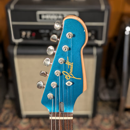 Girault Guitars California 2024 - Ocean Turquoise Relic Bigsby + configuration micros Dynasonic