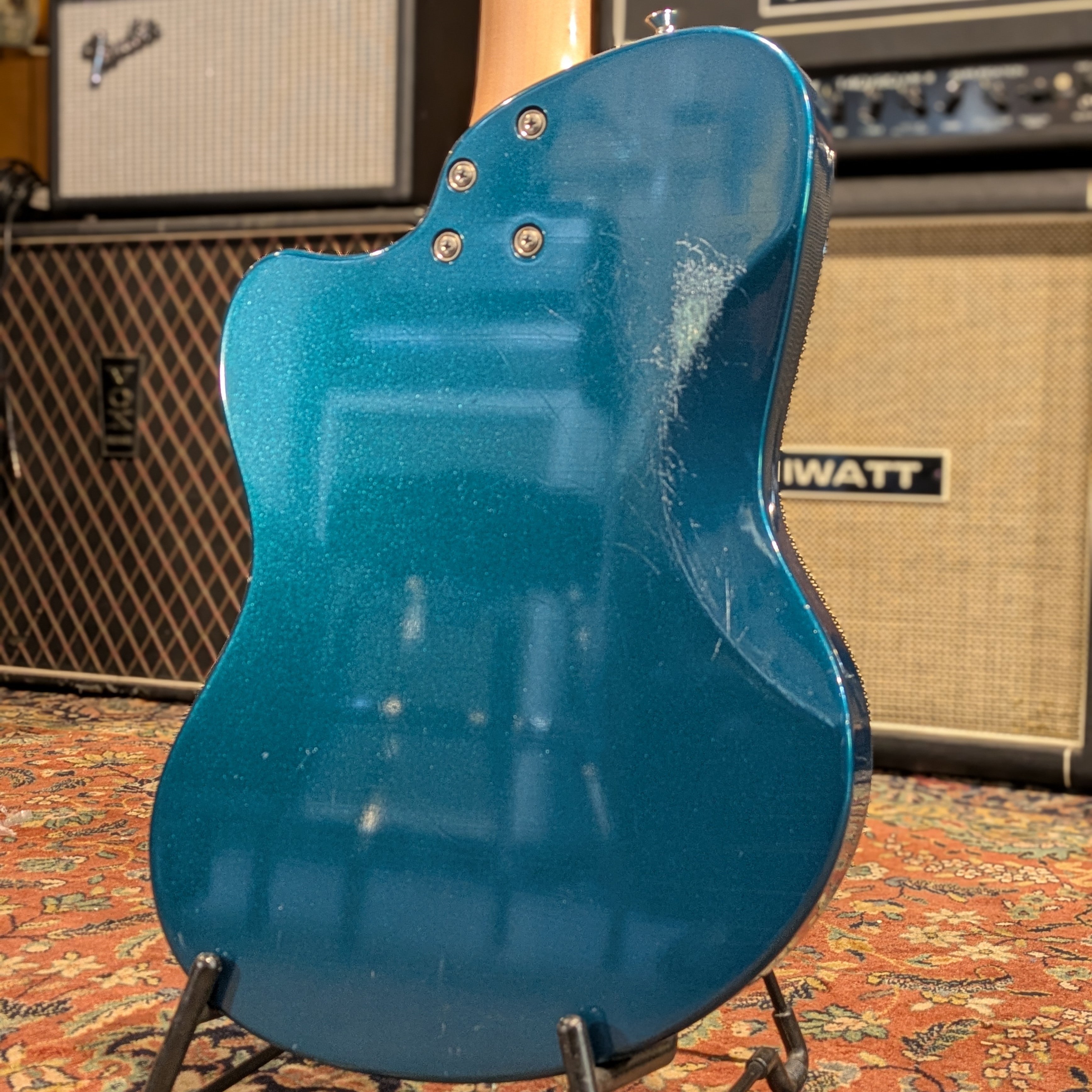 Girault Guitars California 2024 - Ocean Turquoise Relic Bigsby + configuration micros Dynasonic