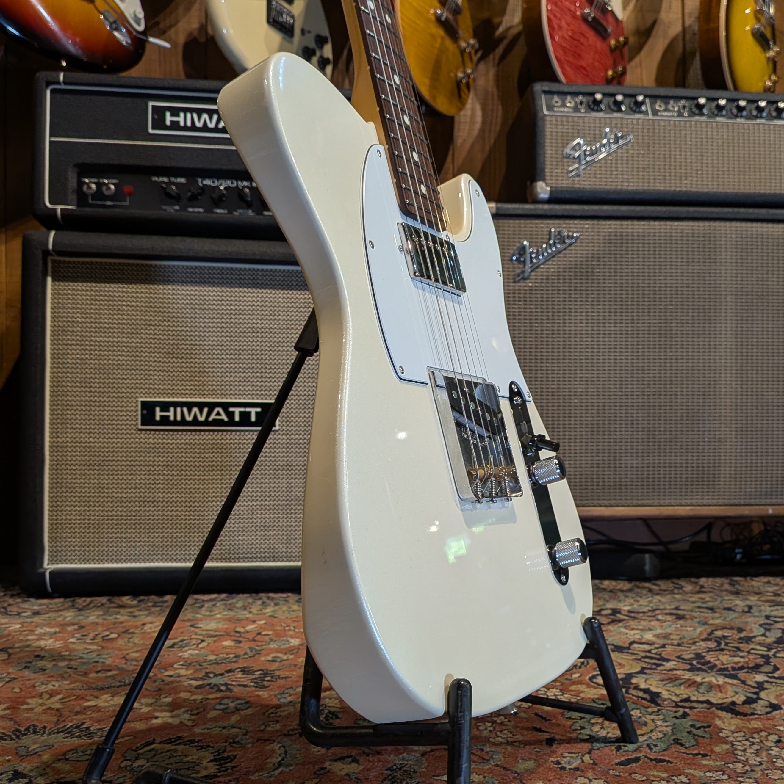 Fender MIJ Hybrid II Telecaster SH 2024 Collection 2024 - Olympic Pearl