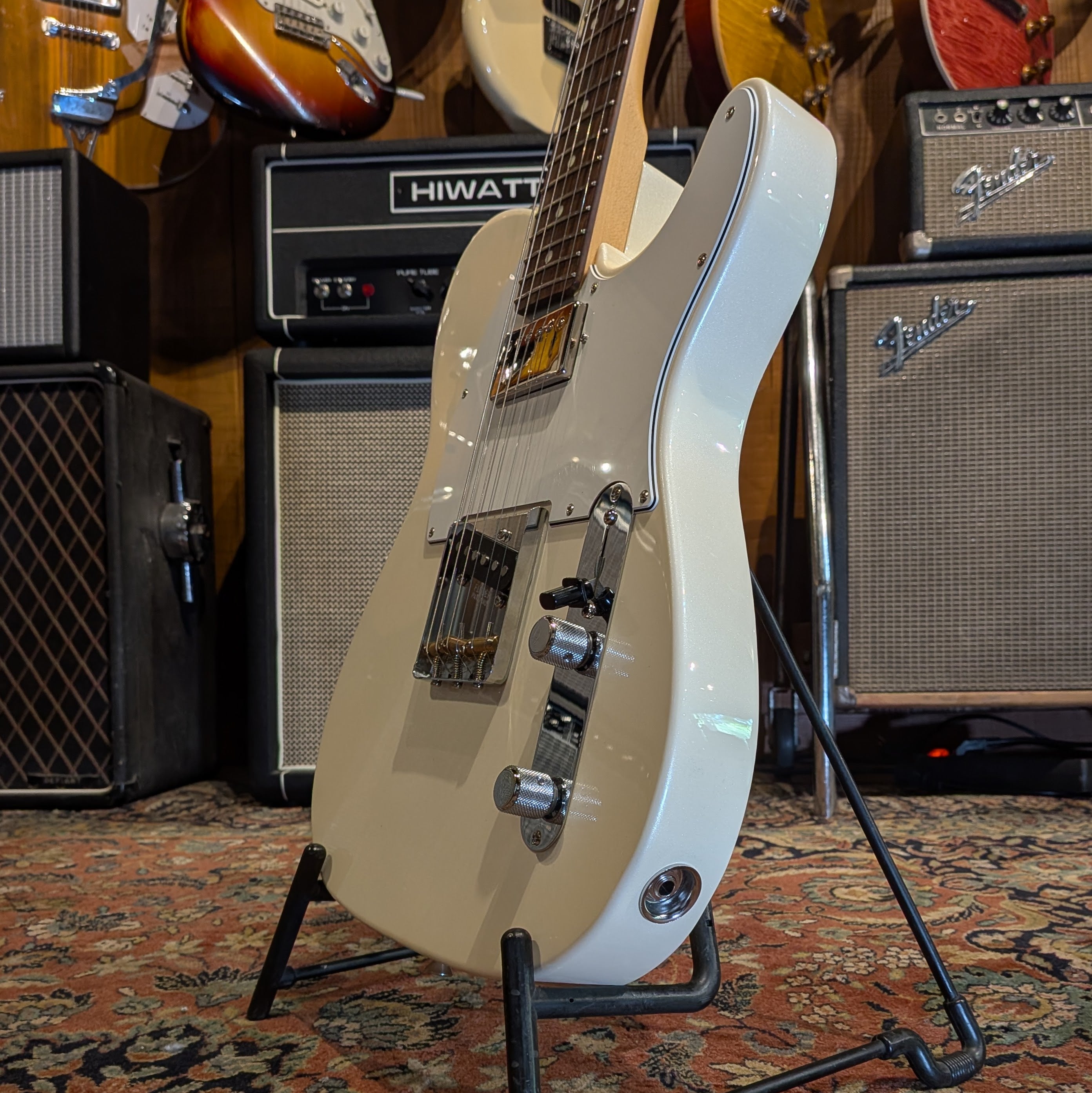Fender MIJ Hybrid II Telecaster SH 2024 Collection 2024 - Olympic Pearl