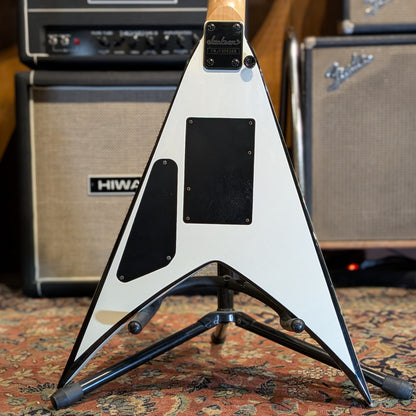 Jackson JS Series JS32 King V with Rosewood Fretboard 2014 - White with Black Bevels