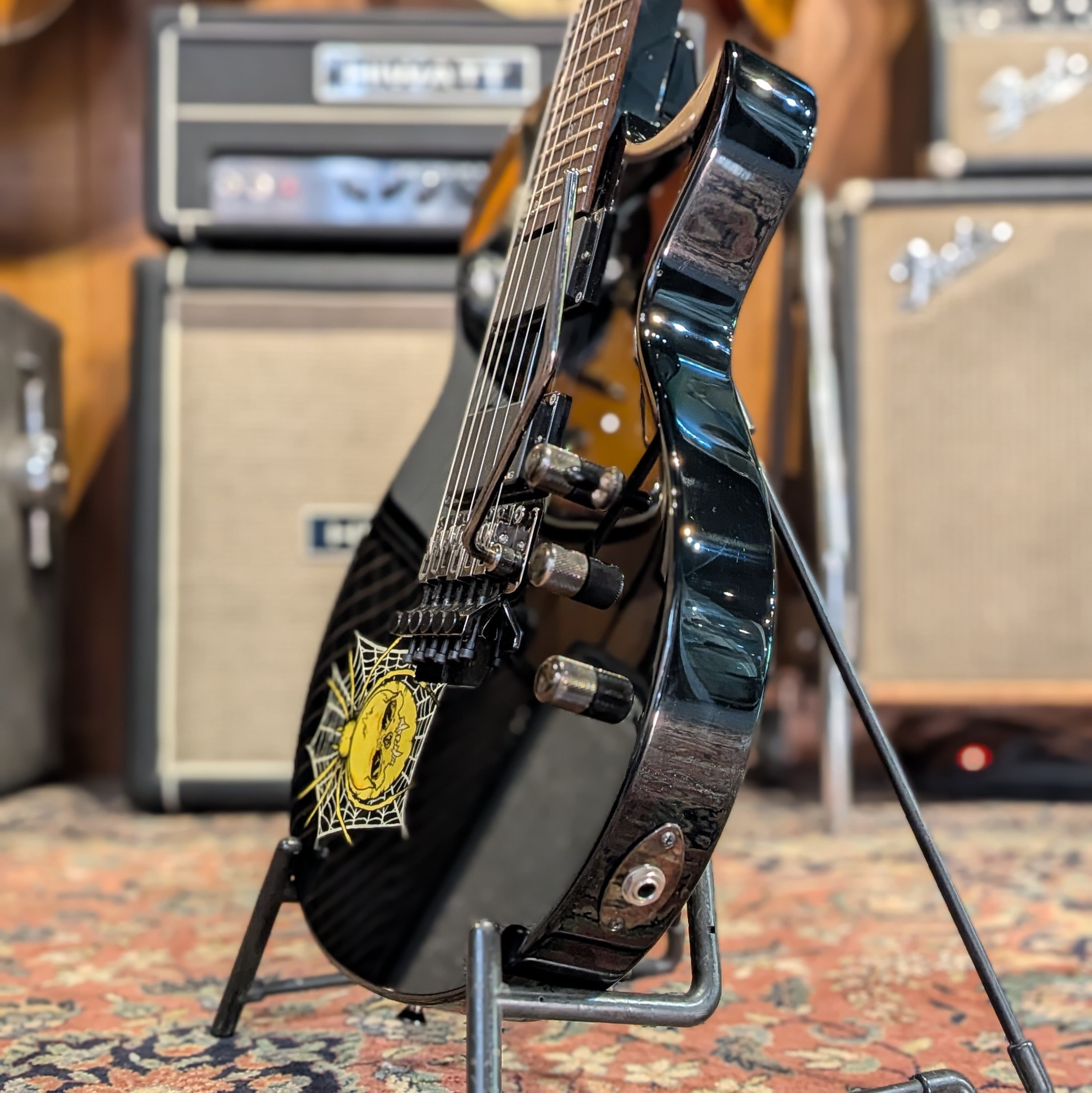 ESP KH-3 Kirk Hammett Signature Spider 2008 - Black with Spider Graphic