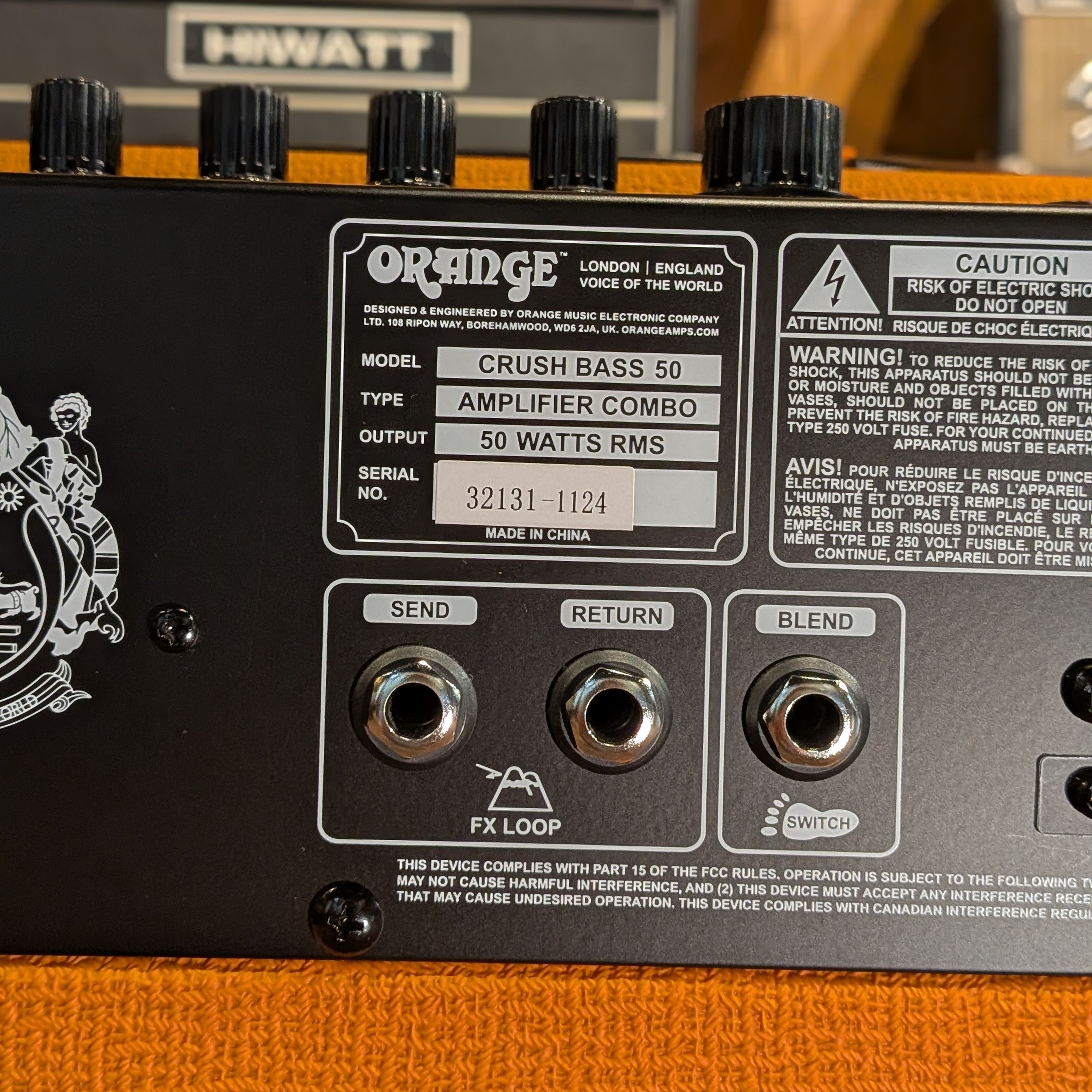 Orange Crush Bass 50 50-Watt 1x12" Bass Combo 2016 - Present - Orange