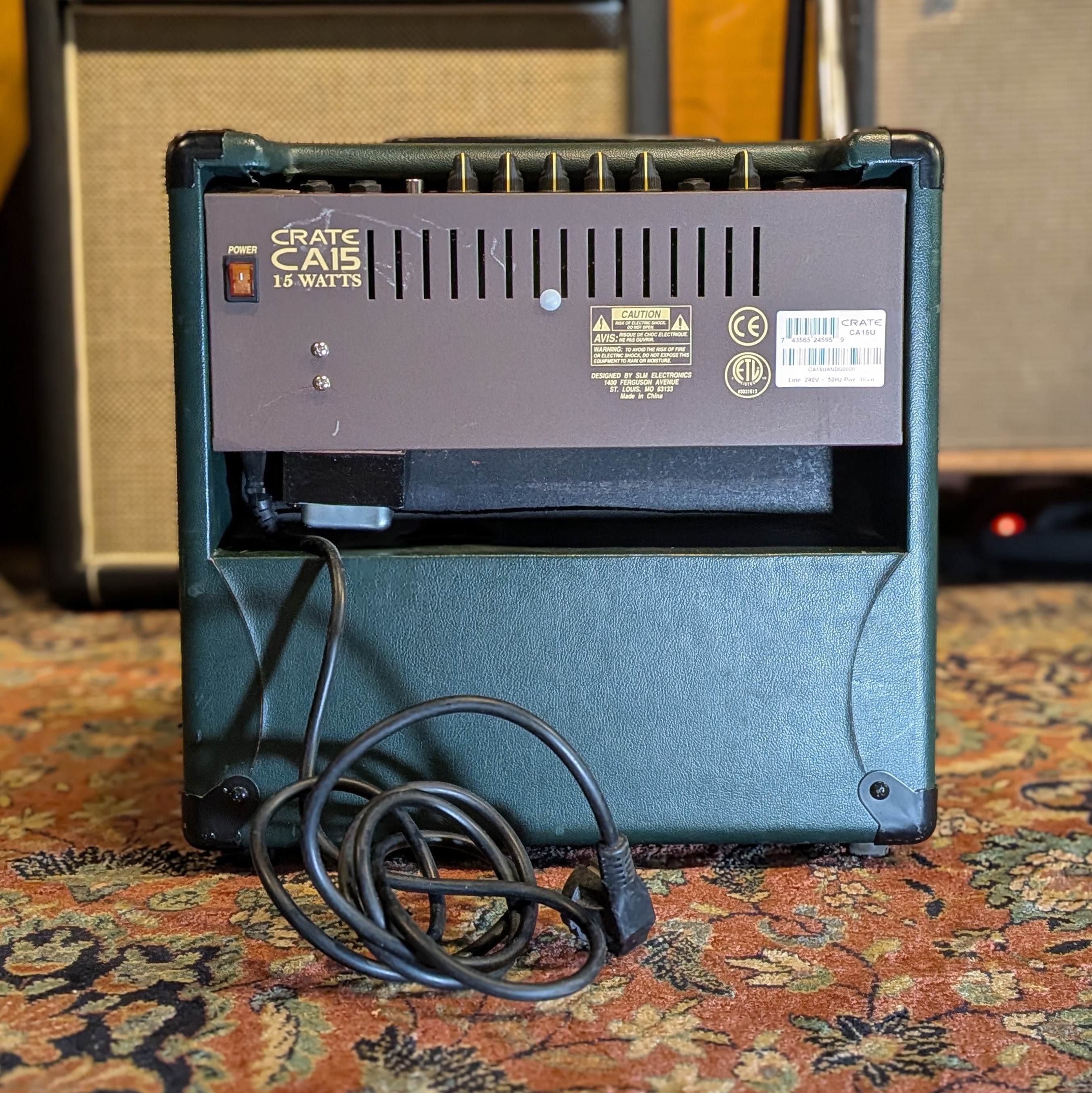 Crate Cimarron CA15 12-Watt 1x8" Acoustic Guitar Combo 2000s - Green